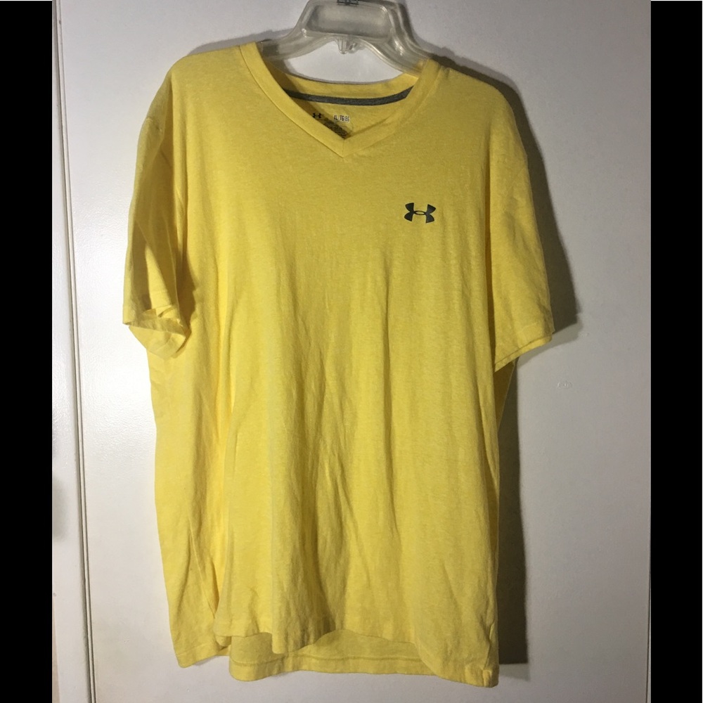 Under Armour Mens Yellow X-Large Heat Gear T-Shirt